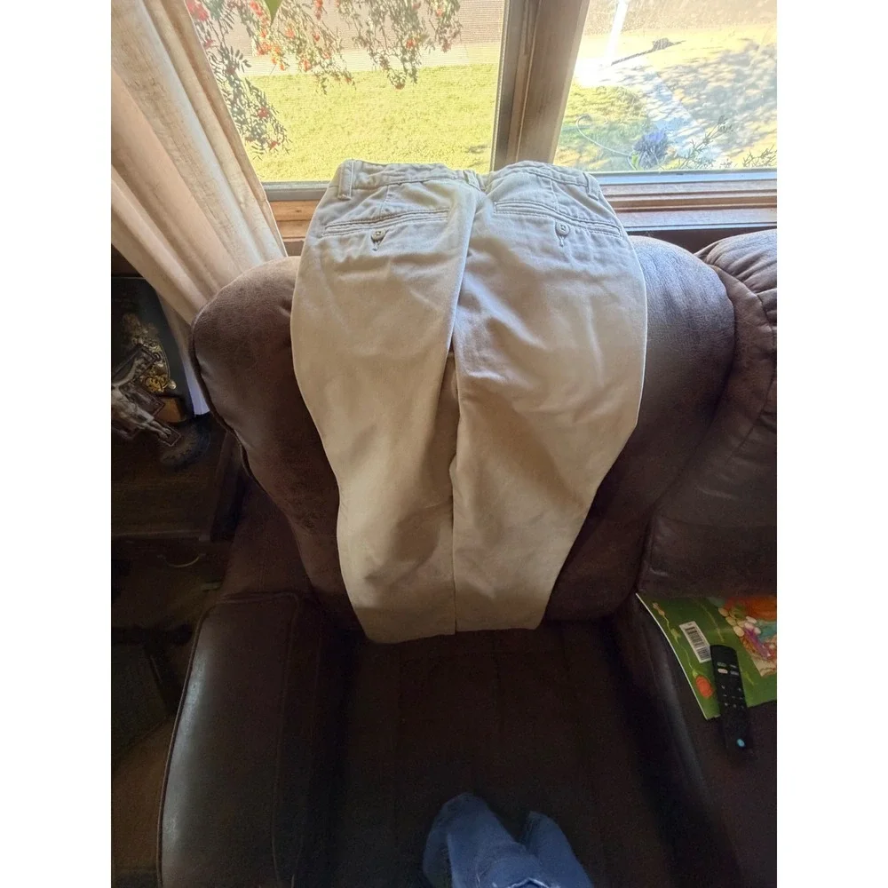 Gap Kids Boys Lived-In Khaki Slim Chino Pants Tan Size 12 Slim School Uniform